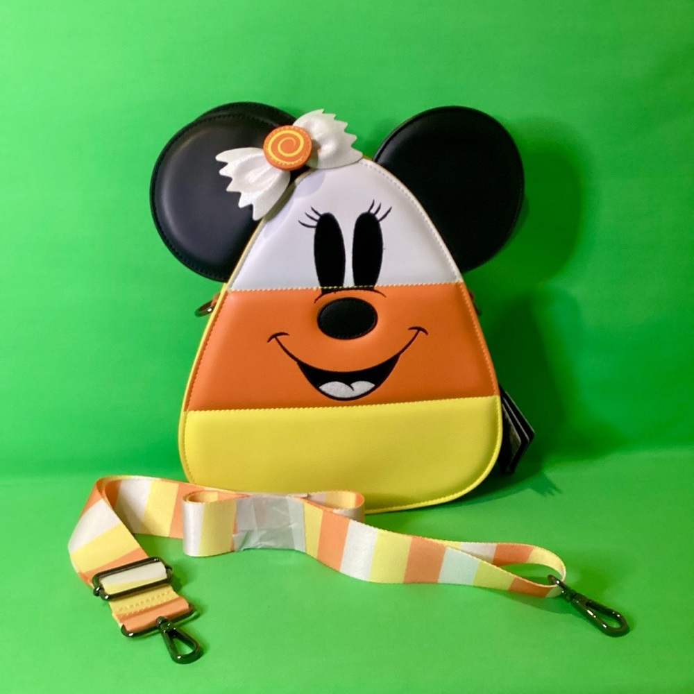 Loungefly Disney Mickey & Minnie Mouse Candy Corn Crossbody Bag